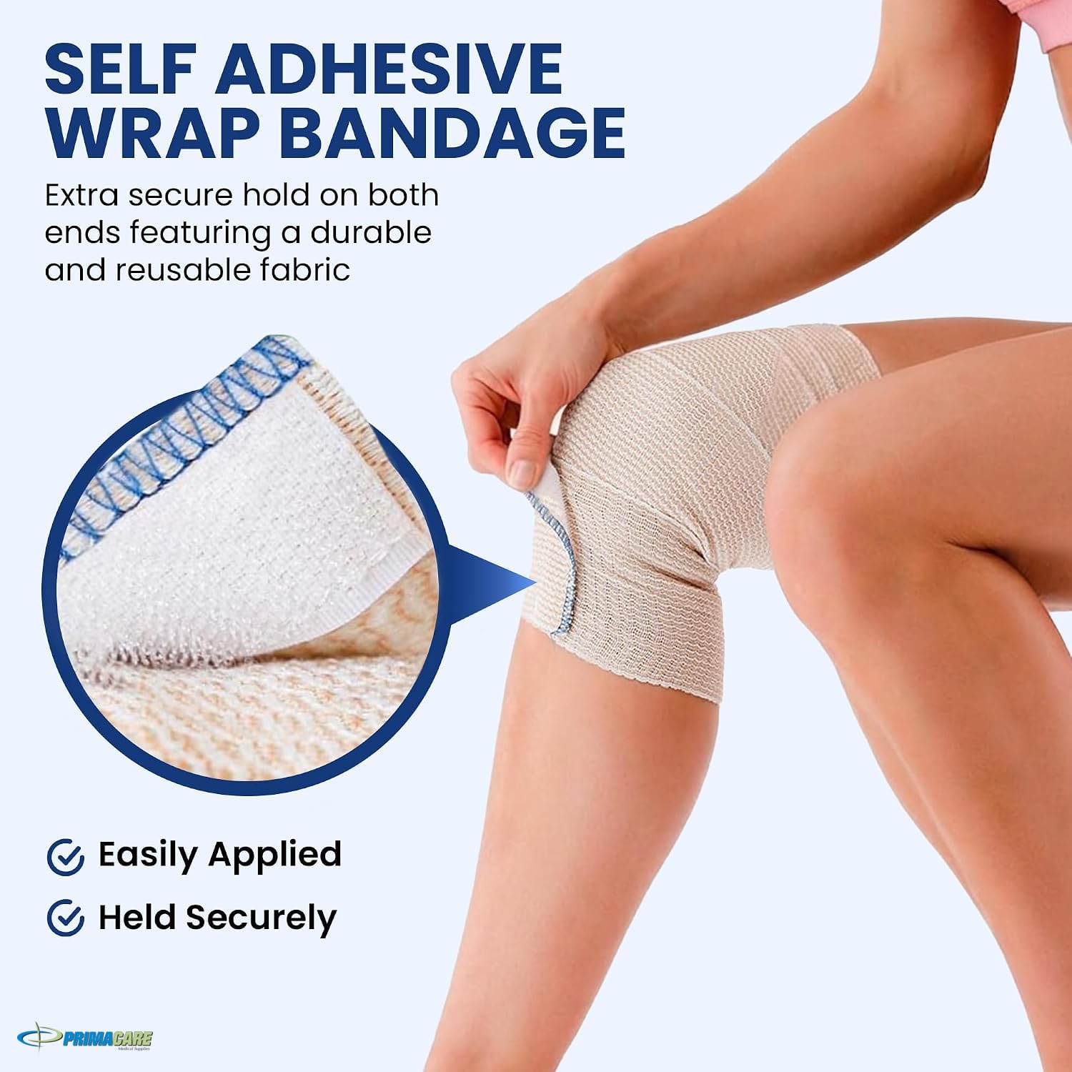 Primacare 4-Inch Elastic Compression Bandage Wraps 20-Pack