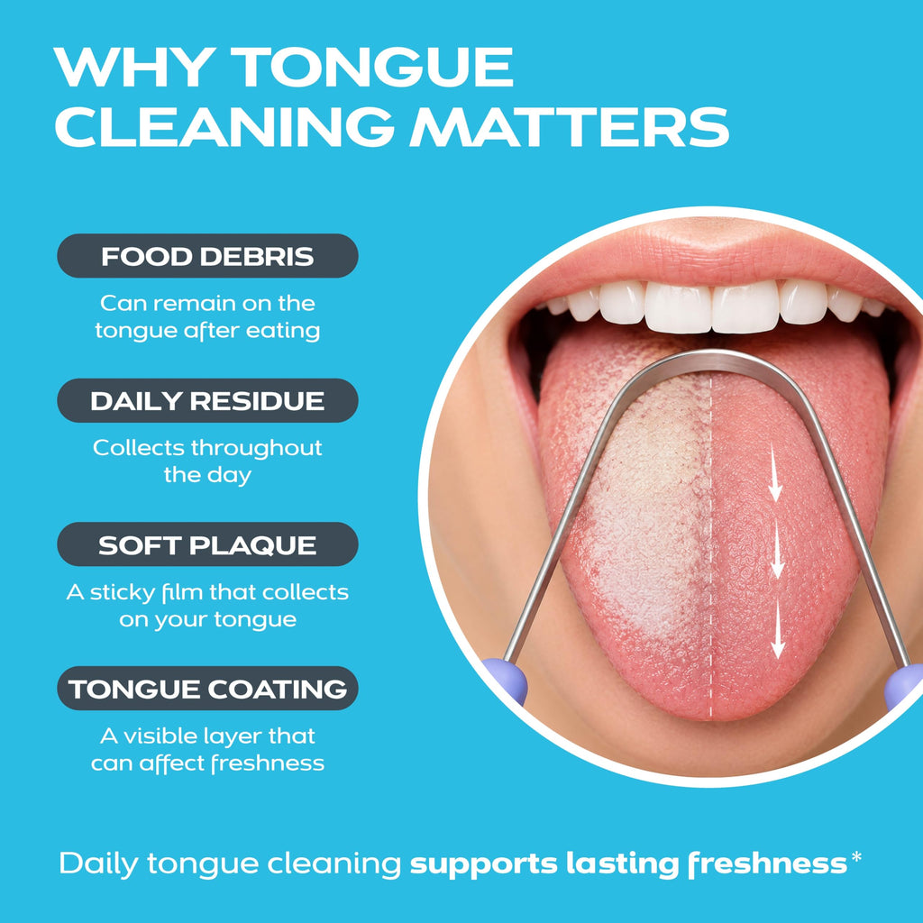 drTung's Stainless Steel Tongue Scraper for Oral Care