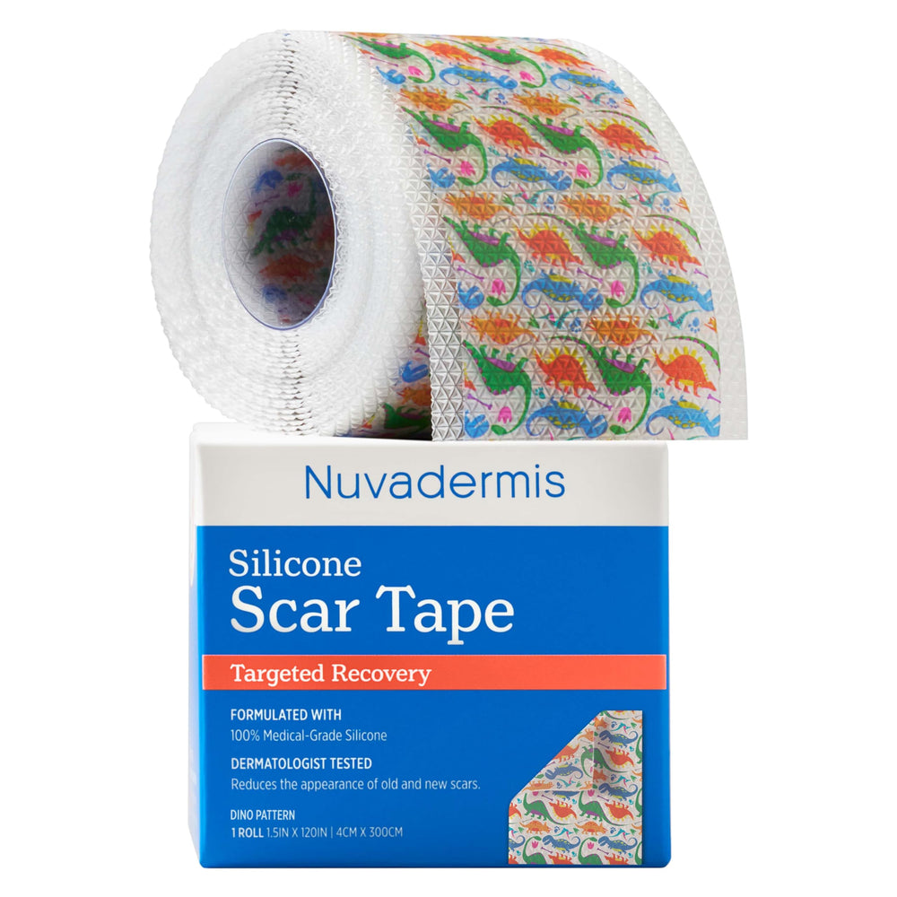 NUVADERMIS Clear Silicone Scar Tape for Surgical Scars