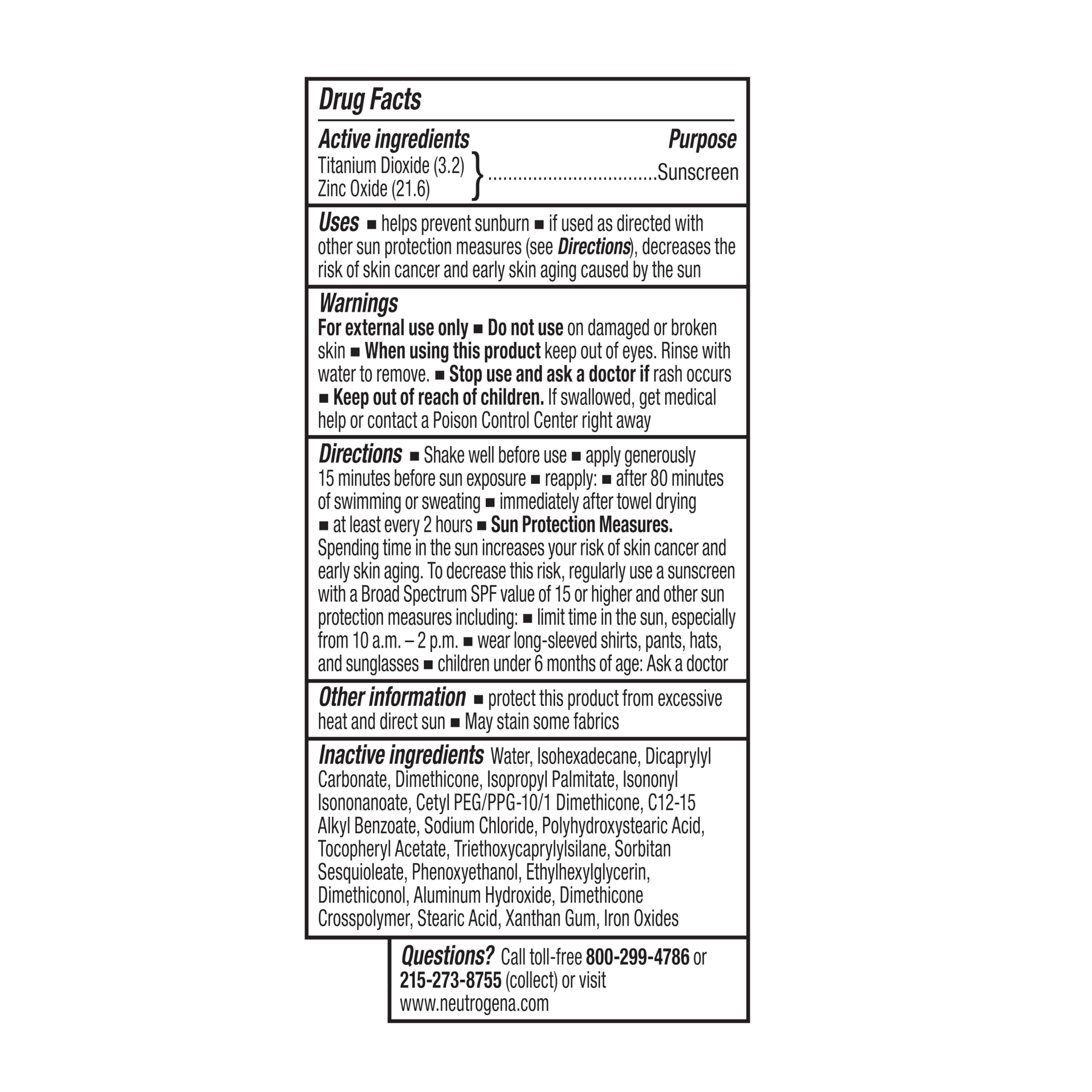 Neutrogena Purescreen+ Mineral Tinted Sunscreen SPF 30, Med Deep, 1.1 fl oz