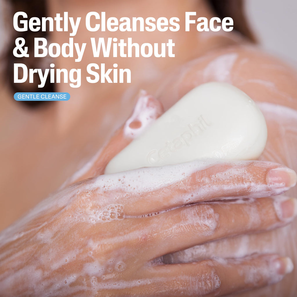 CETAPHIL Gentle Dry To Normal Sensitive Bar Pack Face Body Glycerin