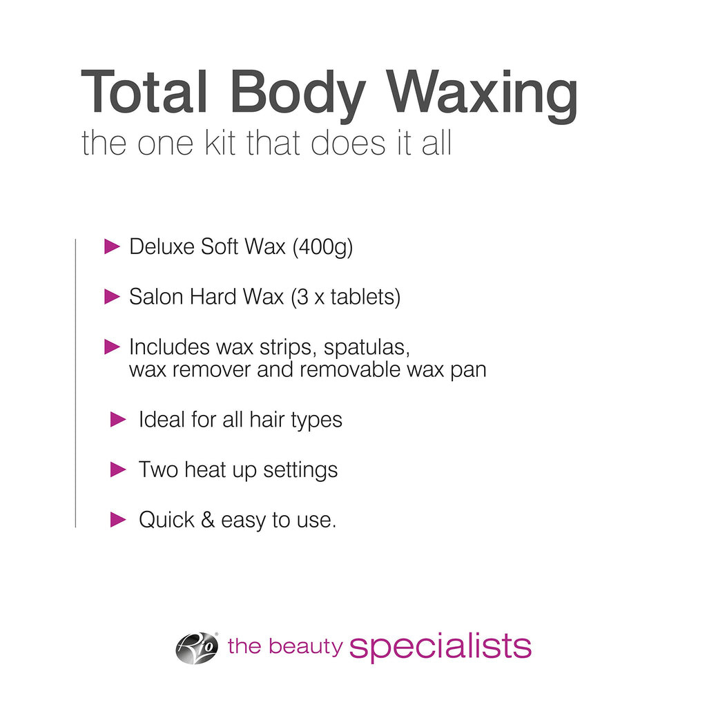 Rio Total Body Waxing Kit for At-Home Hair Removal