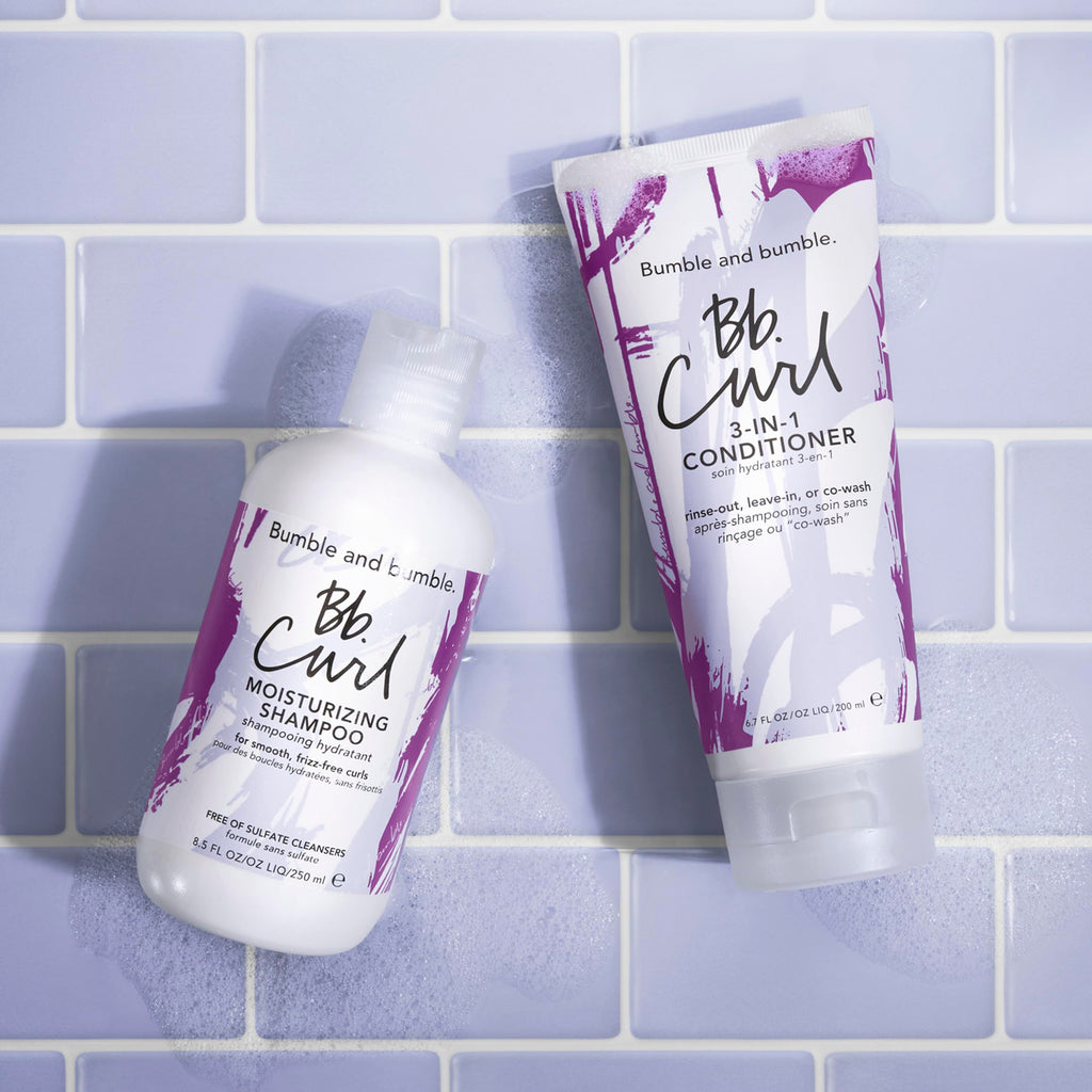 Bumble and bumble. Curl Moisturizing Shampoo + Curl 3-in-1 Conditioner Set | For Moisturized Curls | Frizz Control + Color Safe | Coily, Curly, Wavy | With Coconut, Avocado + Jojaba Oil
