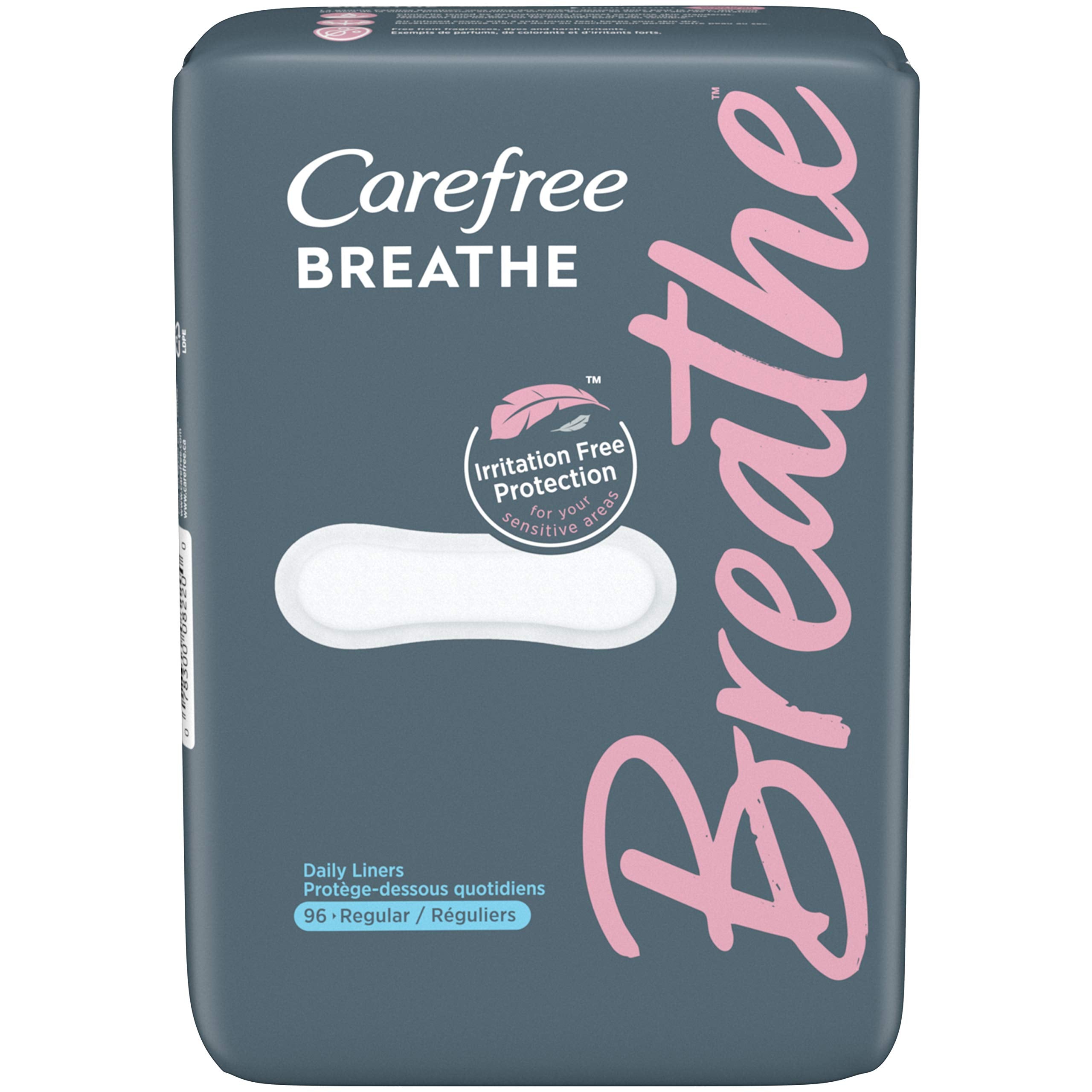 Carefree Breathe Panty Liners for Irritation-Free Protection