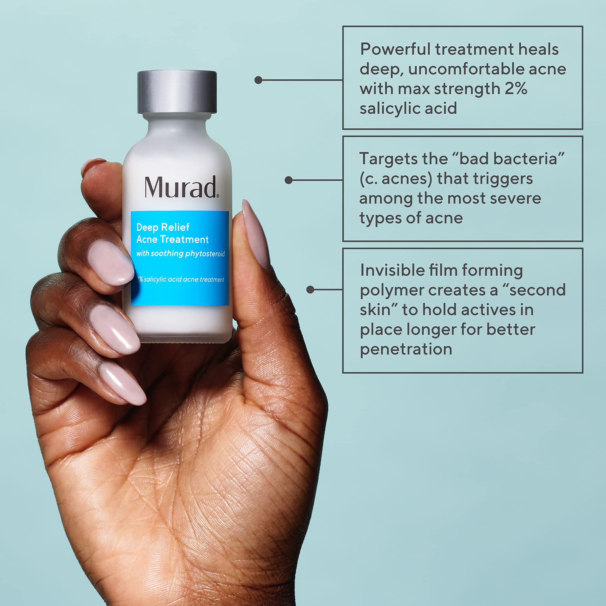 Murad Acne Dual Treatment Combo - Deep Relief and Biome-Balancing Spot Treatments with Triple Acids and Phytosteroids for Maximum Strength Clearing and Preventing Deep Painful Breakouts, Set of 2