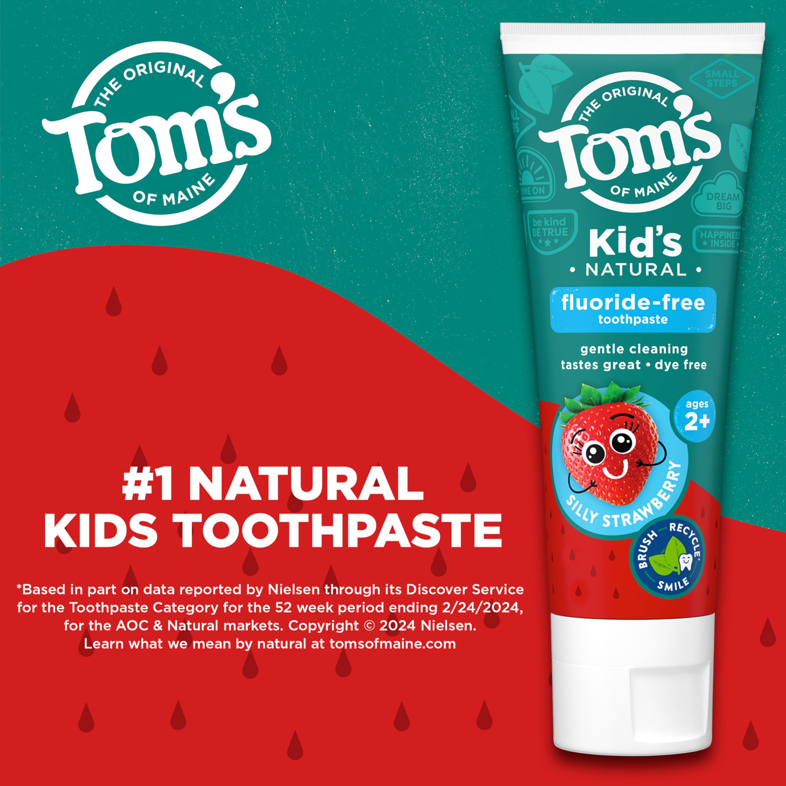 Tom's of Maine Fluoride-Free Toothpaste for Daily Care