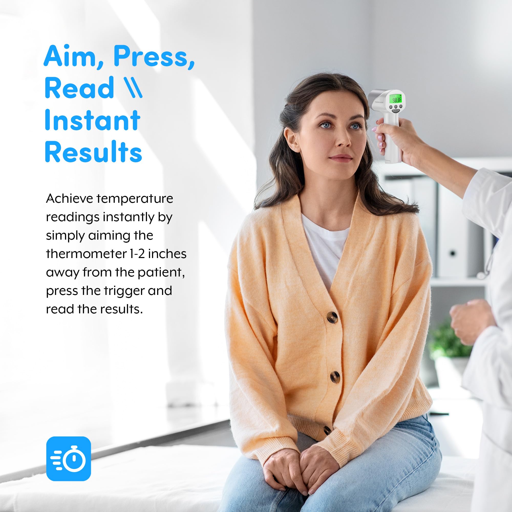 Medical Grade Touchless Infrared Forehead Thermometer