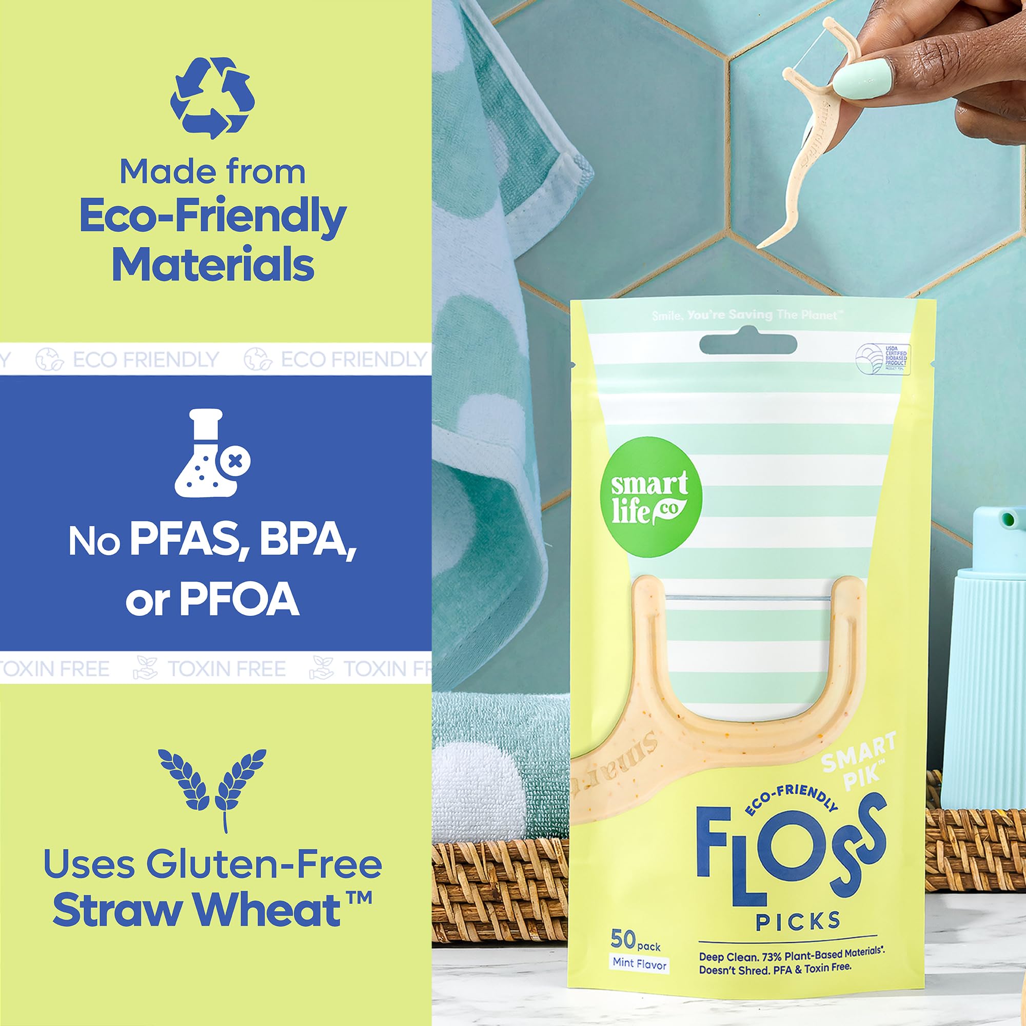 Mint Dental Floss Picks for Easy Daily Oral Care